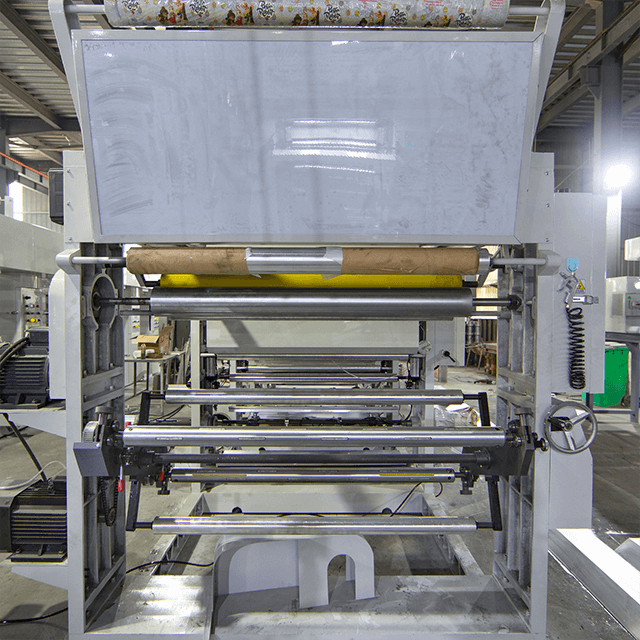ASY-B Manual Type Rotogravure Printing Machine for Plastic Film in 70 Mpm Shaft type Gravure printing machine
